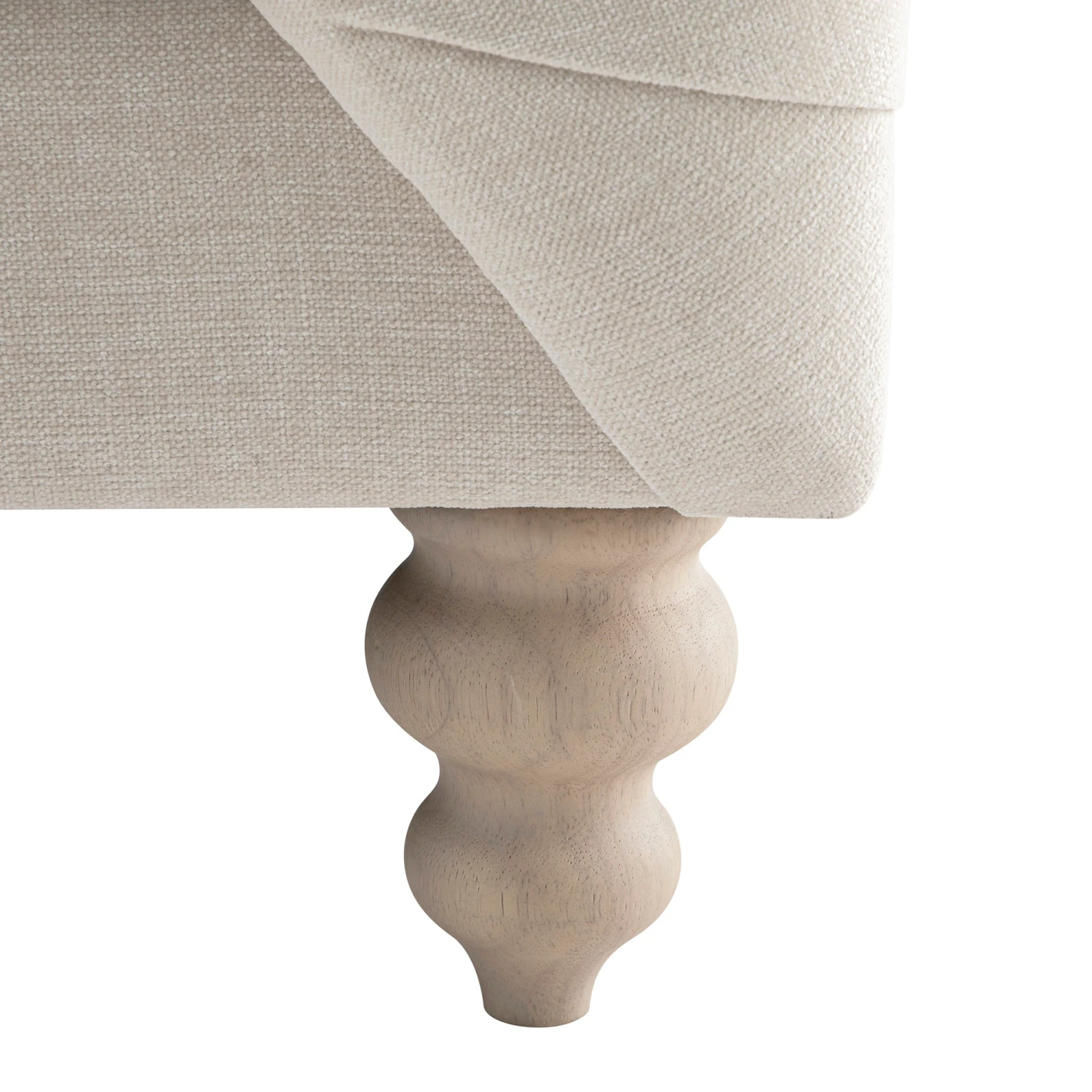 Ashby Chesterfield Large 3-Seater Sofa, Oatmeal Chenille 16 Ashby Chesterfield Large 3-Seater Sofa, Oatmeal Chenille - Image 16