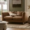 Ashby Chesterfield 2-Seater Sofa, Tan Faux Leather 29 Ashby Chesterfield 2-Seater Sofa, Tan Faux Leather -Daals Store SCSF 055 TAN FXLT 2ST main