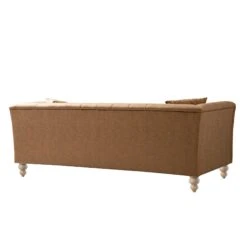 Ashby Chesterfield Large 3-Seater Sofa, Tan Faux Leather 29 Ashby Chesterfield Large 3-Seater Sofa, Tan Faux Leather -Daals Store SCSF 055 TAN FXLT 3ST WB6