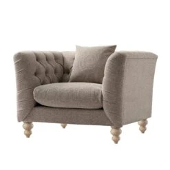 Ashby Chesterfield Armchair, Taupe Chenille -Daals Store SCSF 055 TAUPE CHEN 1ST WB2