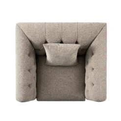 Ashby Chesterfield Armchair, Taupe Chenille -Daals Store SCSF 055 TAUPE CHEN 1ST WB5