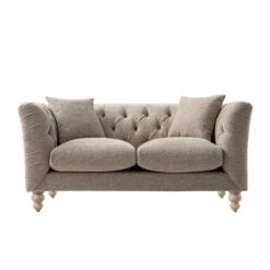 Ashby Chesterfield 2-Seater Sofa, Taupe Chenille 23 Ashby Chesterfield 2-Seater Sofa, Taupe Chenille -Daals Store SCSF 055 TAUPE CHEN 2ST WB1