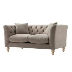 Ashby Chesterfield 2-Seater Sofa, Taupe Chenille 24 Ashby Chesterfield 2-Seater Sofa, Taupe Chenille -Daals Store SCSF 055 TAUPE CHEN 2ST WB2
