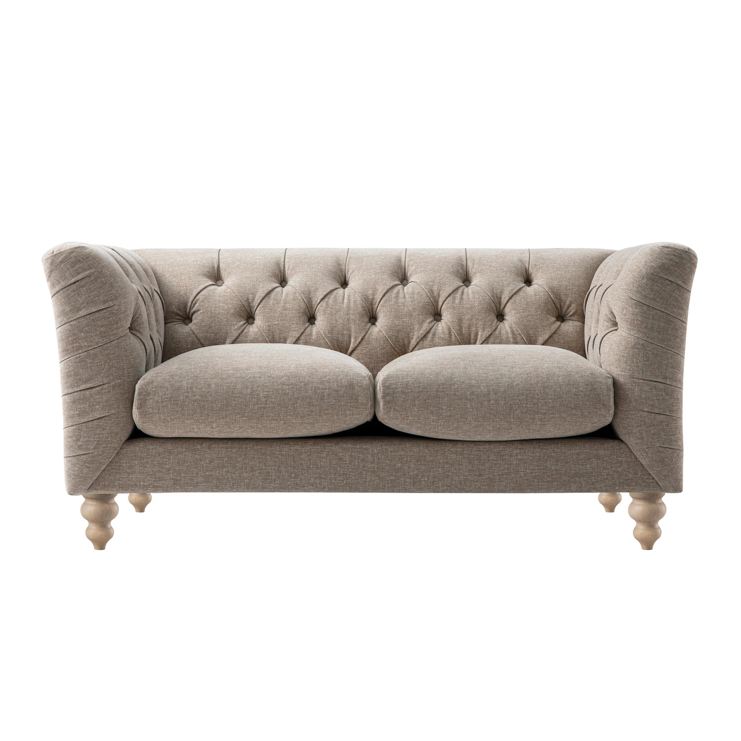 Ashby Chesterfield 2-Seater Sofa, Taupe Chenille 10 Ashby Chesterfield 2-Seater Sofa, Taupe Chenille - Image 10