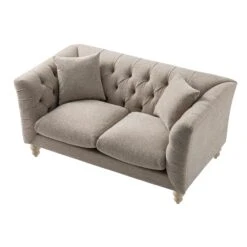 Ashby Chesterfield 2-Seater Sofa, Taupe Chenille 27 Ashby Chesterfield 2-Seater Sofa, Taupe Chenille -Daals Store SCSF 055 TAUPE CHEN 2ST WB4