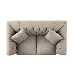 Ashby Chesterfield 2-Seater Sofa, Taupe Chenille 28 Ashby Chesterfield 2-Seater Sofa, Taupe Chenille -Daals Store SCSF 055 TAUPE CHEN 2ST WB5