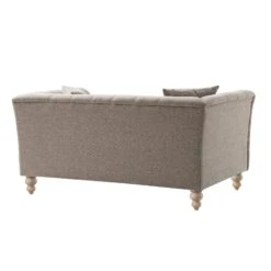 Ashby Chesterfield 2-Seater Sofa, Taupe Chenille 30 Ashby Chesterfield 2-Seater Sofa, Taupe Chenille -Daals Store SCSF 055 TAUPE CHEN 2ST WB7