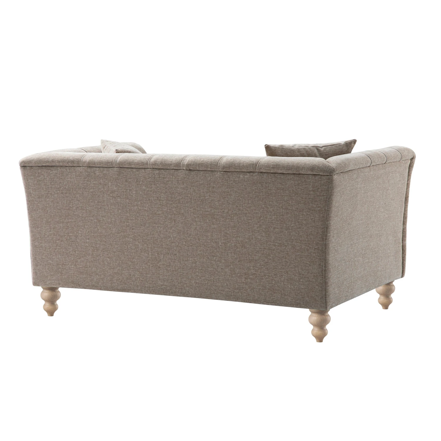 Ashby Chesterfield 2-Seater Sofa, Taupe Chenille 14 Ashby Chesterfield 2-Seater Sofa, Taupe Chenille - Image 14