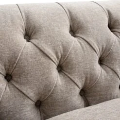 Ashby Chesterfield Large 3-Seater Sofa, Taupe Chenille -Daals Store SCSF 055 TAUPE CHEN 3ST detail2