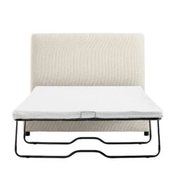 Magda Fold-Out Small Double Bed In An Ottoman, Beige Boucle 23 Magda Fold-Out Small Double Bed In An Ottoman, Beige Boucle -Daals Store SCSF 384 BEIGE BOU D WB1