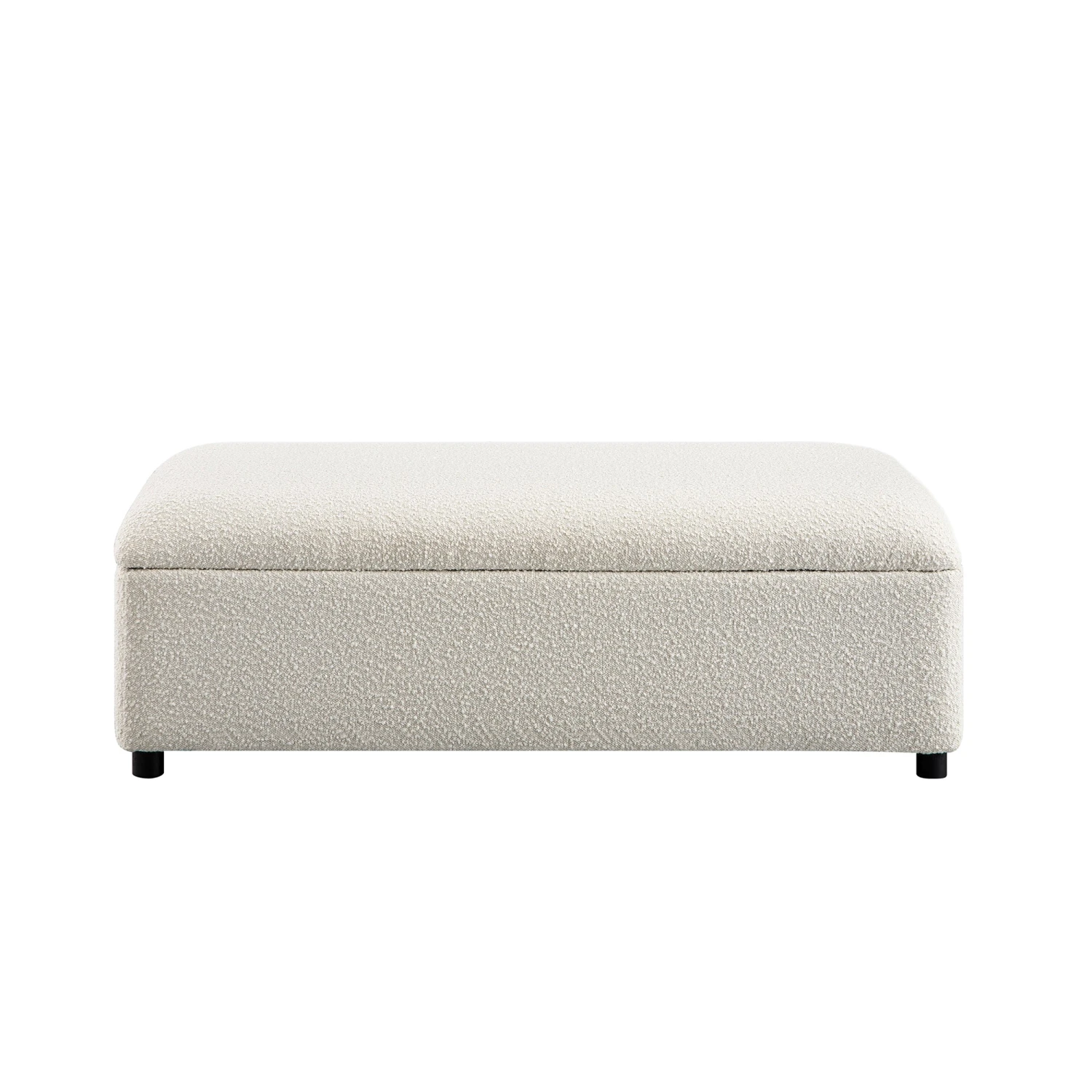 Magda Fold-Out Small Double Bed In An Ottoman, Beige Boucle 9 Magda Fold-Out Small Double Bed In An Ottoman, Beige Boucle - Image 9
