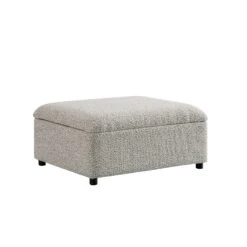 Magda Fold-Out Single Bed In An Ottoman, Mist Grey Boucle 26 Magda Fold-Out Single Bed In An Ottoman, Mist Grey Boucle -Daals Store SCSF 384 GREY BOU S WB4