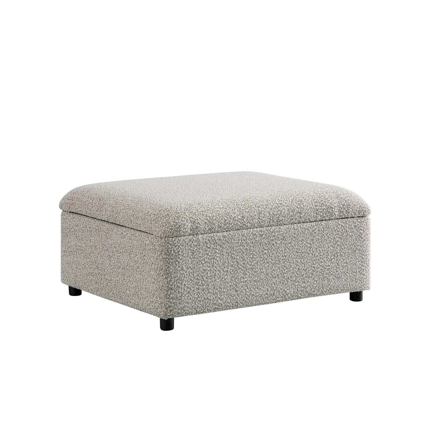 Magda Fold-Out Single Bed In An Ottoman, Mist Grey Boucle 11 Magda Fold-Out Single Bed In An Ottoman, Mist Grey Boucle - Image 11