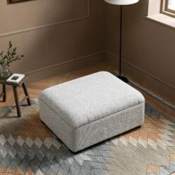 Magda Fold-Out Single Bed In An Ottoman, Mist Grey Boucle 20 Magda Fold-Out Single Bed In An Ottoman, Mist Grey Boucle -Daals Store SCSF 384 GREY BOU S scene4