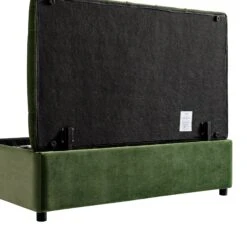 Portland Small Double Buttoned Fold-Out Bed In Ottoman, Moss Green Velvet -Daals Store SCSF 388 FERN VEL D detail4