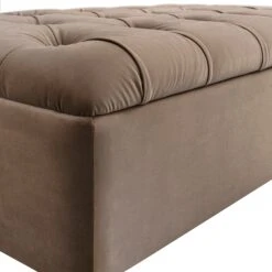 Portland Small Double Buttoned Fold-Out Bed In Ottoman, Mink Velvet 37 Portland Small Double Buttoned Fold-Out Bed In Ottoman, Mink Velvet -Daals Store SCSF 388 TAUPE VEL D detail2