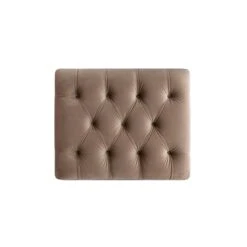 Portland Single Buttoned Fold-Out Bed In Ottoman, Mink Velvet 16 Portland Single Buttoned Fold-Out Bed In Ottoman, Mink Velvet -Daals Store SCSF 388 TAUPE VEL S WB5