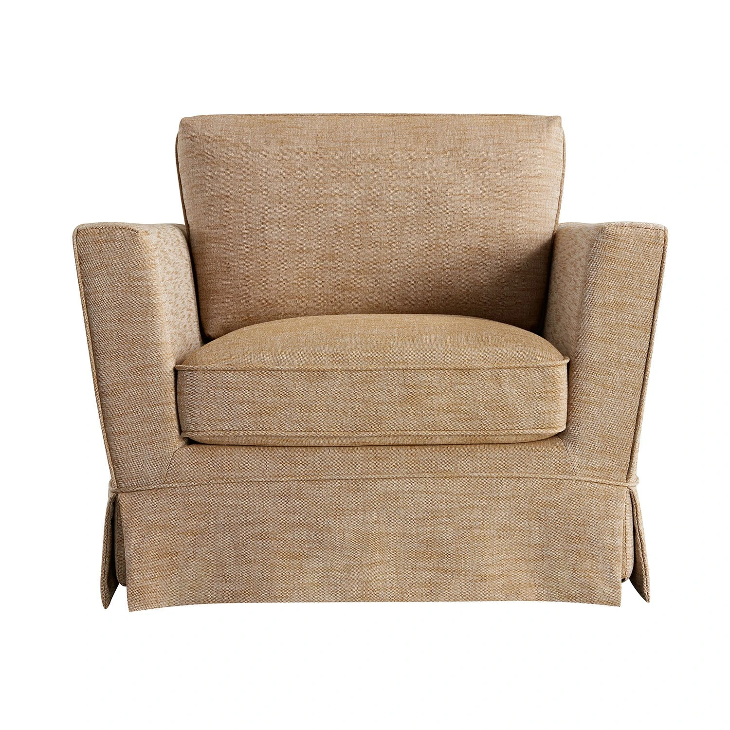 Fitz Skirted Armchair, Apricot Linen Blend 7 Fitz Skirted Armchair, Apricot Linen Blend - Image 7