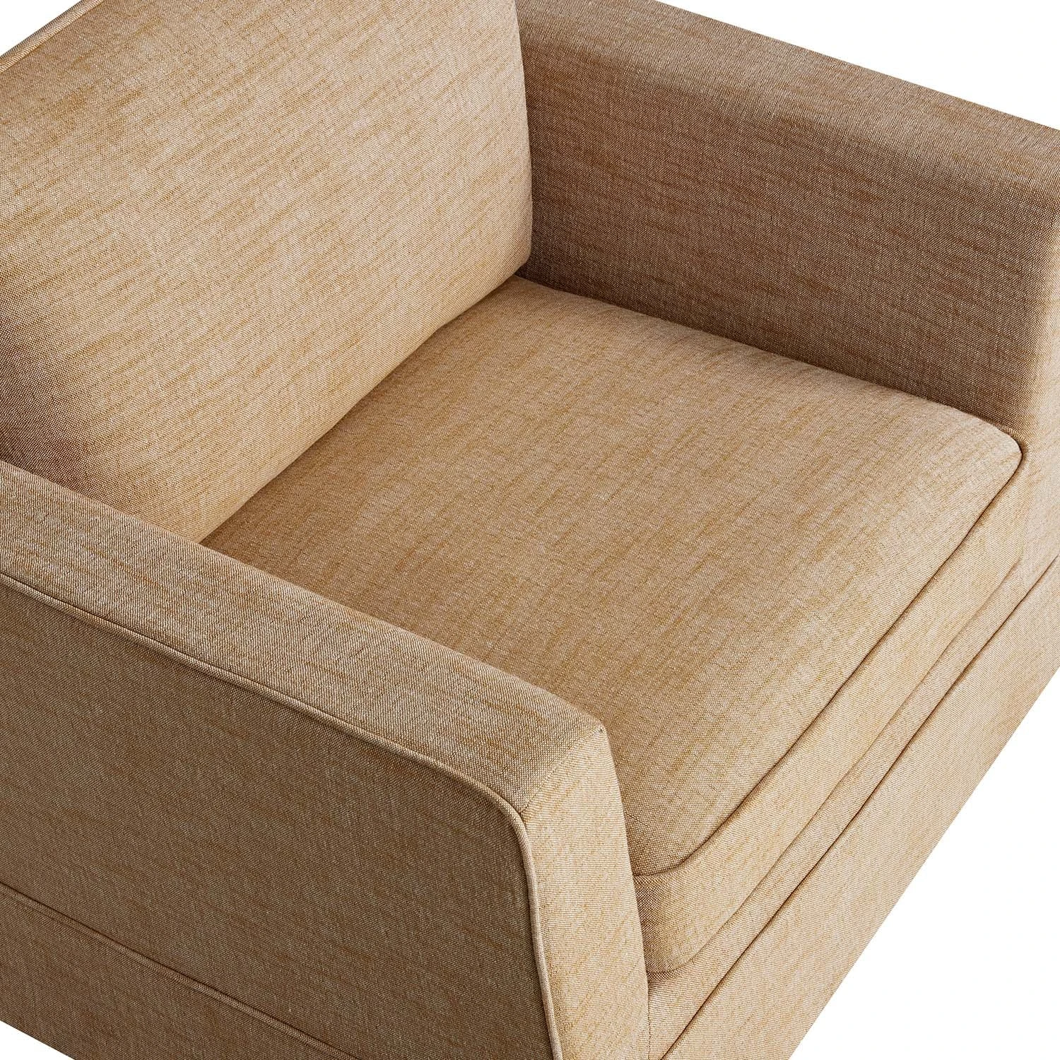 Fitz Skirted Armchair, Apricot Linen Blend 14 Fitz Skirted Armchair, Apricot Linen Blend - Image 14