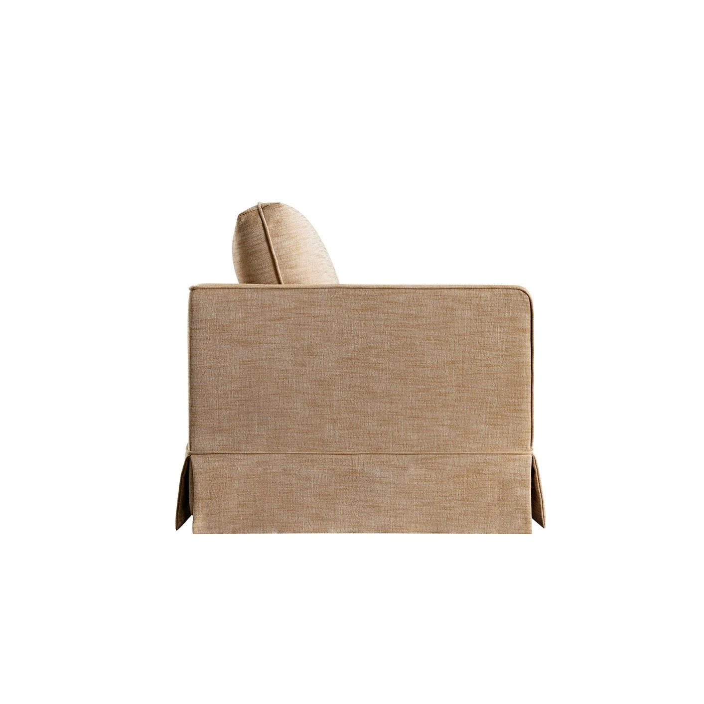 Fitz Skirted 2-Seater Sofa, Apricot Linen Blend 12 Fitz Skirted 2-Seater Sofa, Apricot Linen Blend - Image 12