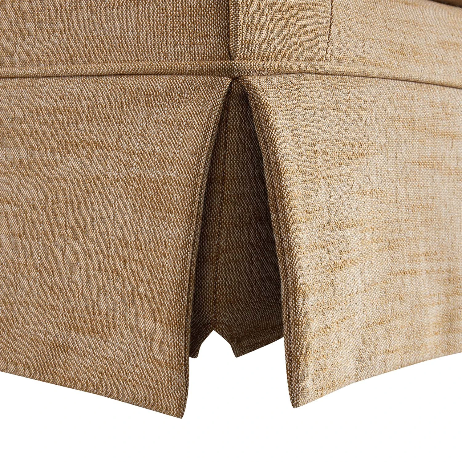 Fitz Skirted 2-Seater Sofa, Apricot Linen Blend 17 Fitz Skirted 2-Seater Sofa, Apricot Linen Blend - Image 17