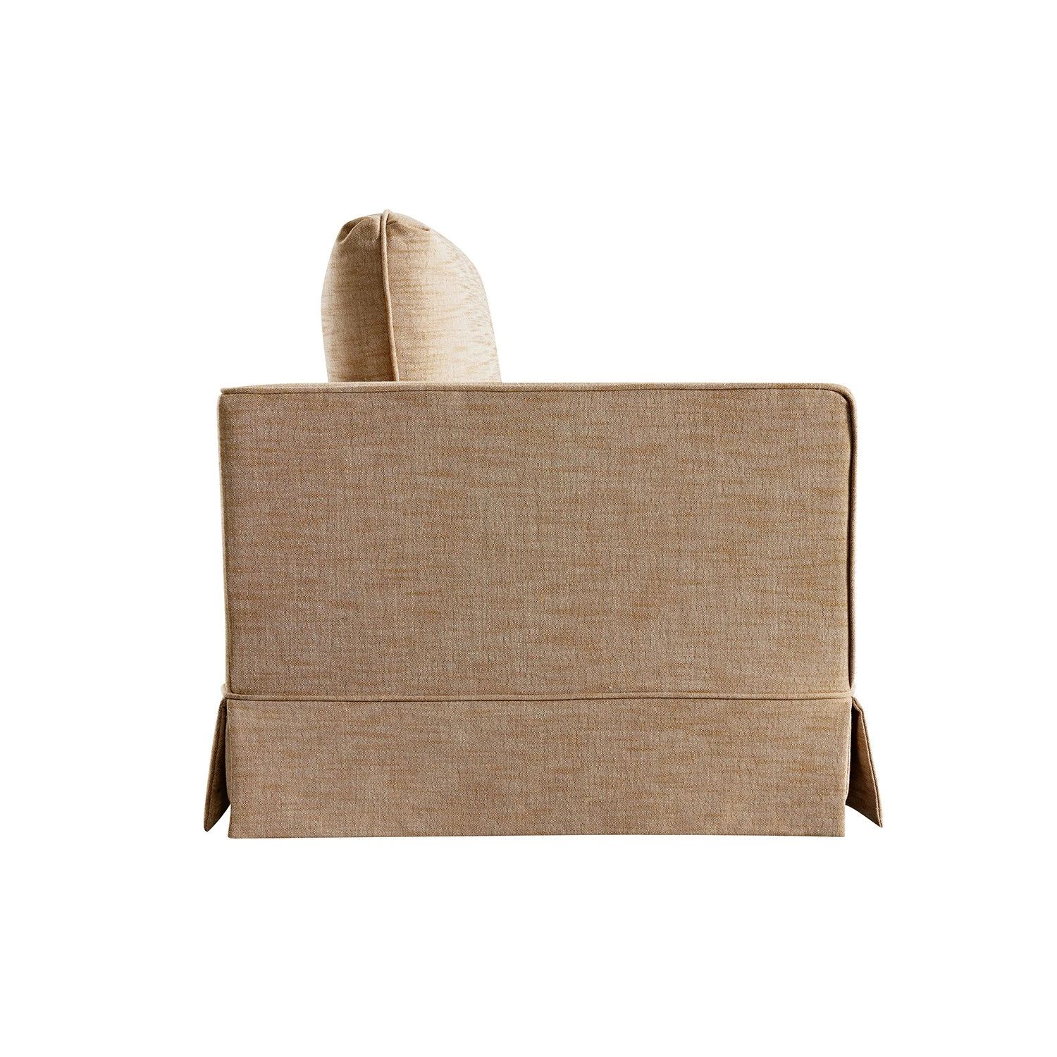 Fitz Skirted Loveseat, Apricot Linen Blend 5 Fitz Skirted Loveseat, Apricot Linen Blend - Image 5