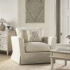 Fitz Skirted Armchair, Oatmeal Linen Blend -Daals Store SCSF 446 OAT LIN 1ST main