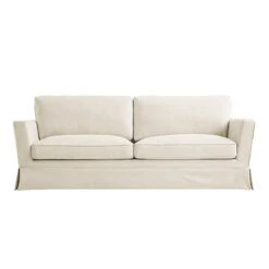 Fitz Skirted Large 3-Seater Sofa, Oatmeal Linen Blend 20 Fitz Skirted Large 3-Seater Sofa, Oatmeal Linen Blend -Daals Store SCSF 446 OAT LIN 3ST WB1