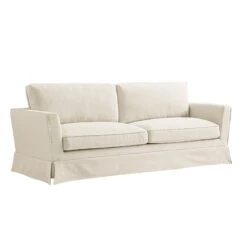 Fitz Skirted Large 3-Seater Sofa, Oatmeal Linen Blend 21 Fitz Skirted Large 3-Seater Sofa, Oatmeal Linen Blend -Daals Store SCSF 446 OAT LIN 3ST WB2