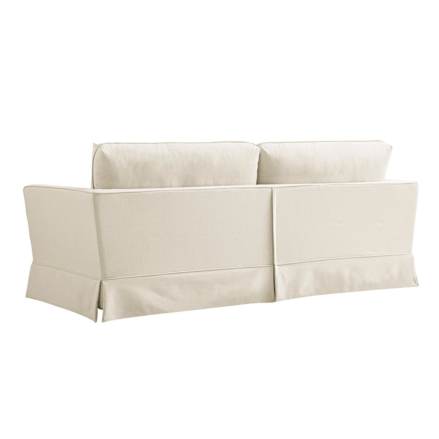 Fitz Skirted Large 3-Seater Sofa, Oatmeal Linen Blend 12 Fitz Skirted Large 3-Seater Sofa, Oatmeal Linen Blend - Image 12