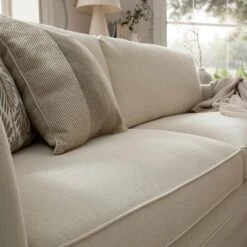 Fitz Skirted Large 3-Seater Sofa, Oatmeal Linen Blend 18 Fitz Skirted Large 3-Seater Sofa, Oatmeal Linen Blend -Daals Store SCSF 446 OAT LIN 3ST scene4