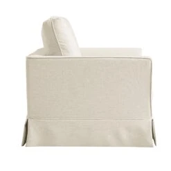 Fitz Skirted Loveseat, Oatmeal Linen Blend 23 Fitz Skirted Loveseat, Oatmeal Linen Blend -Daals Store SCSF 446 OAT LIN LOVESEAT WB4