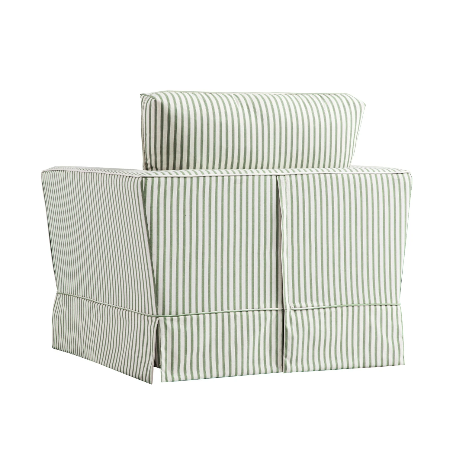 Fitz Skirted Armchair, Sage Striped Linen Blend 13 Fitz Skirted Armchair, Sage Striped Linen Blend - Image 13