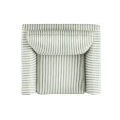 Fitz Skirted Armchair, Sage Striped Linen Blend 30 Fitz Skirted Armchair, Sage Striped Linen Blend -Daals Store SCSF 446 SAGE STRIPE 1ST WB6