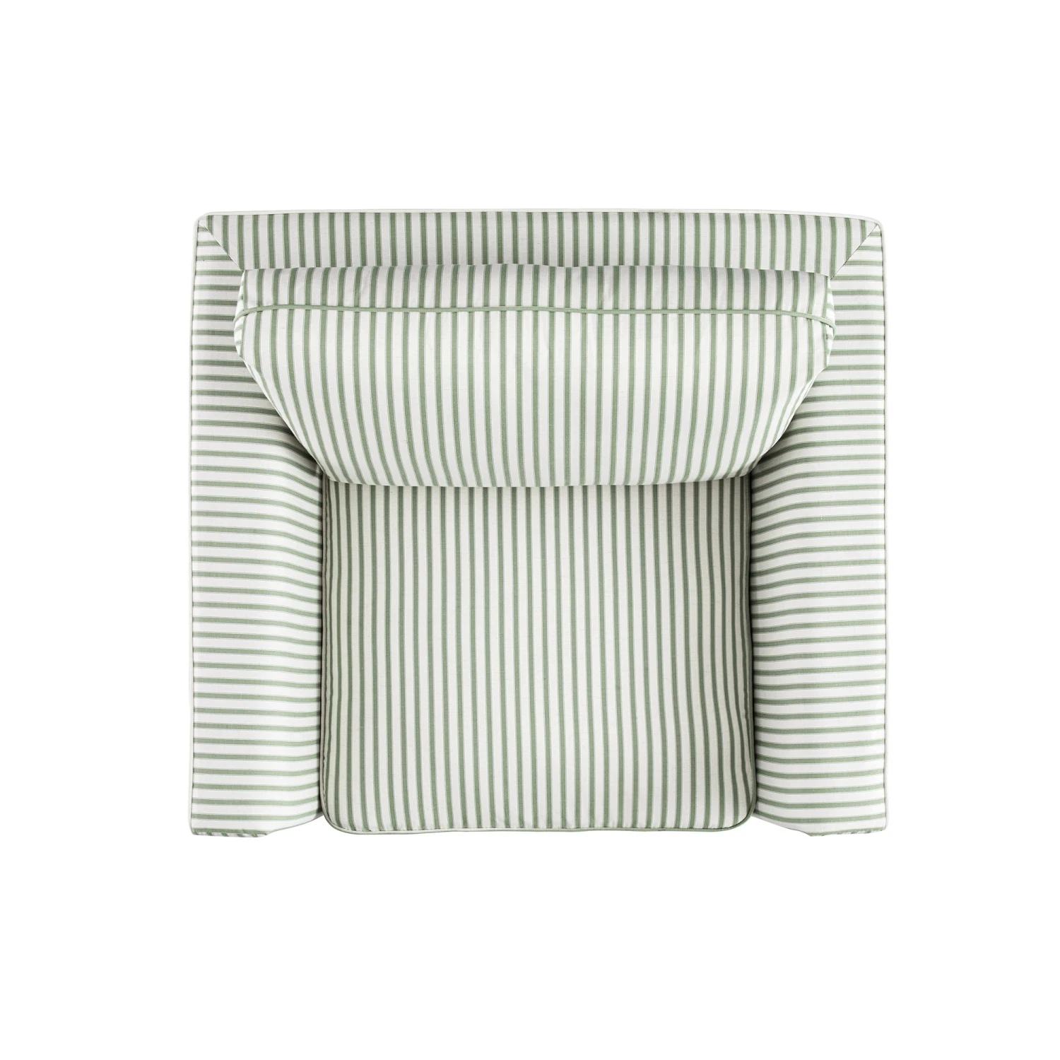 Fitz Skirted Armchair, Sage Striped Linen Blend 14 Fitz Skirted Armchair, Sage Striped Linen Blend - Image 14