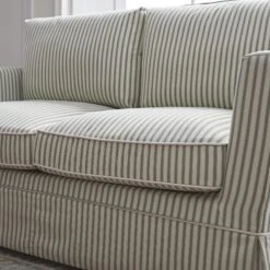 Fitz Skirted 2-Seater Sofa, Sage Striped Linen Blend 18 Fitz Skirted 2-Seater Sofa, Sage Striped Linen Blend -Daals Store SCSF 446 SAGE STRIPE 2ST scene5