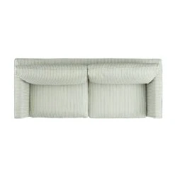 Fitz Skirted Large 3-Seater Sofa, Sage Striped Linen Blend 14 Fitz Skirted Large 3-Seater Sofa, Sage Striped Linen Blend -Daals Store SCSF 446 SAGE STRIPE 3ST WB5