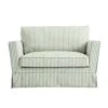 Fitz Skirted Loveseat, Sage Striped Linen Blend 23 Fitz Skirted Loveseat, Sage Striped Linen Blend -Daals Store SCSF 446 SAGE STRIPE LOVESEAT WB1