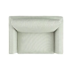 Fitz Skirted Loveseat, Sage Striped Linen Blend 15 Fitz Skirted Loveseat, Sage Striped Linen Blend -Daals Store SCSF 446 SAGE STRIPE LOVESEAT WB6
