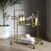 Clementine Antique Brass Effect Drink Trolley 15 Clementine Antique Brass Effect Drink Trolley -Daals Store TRLY 250 BRASS main