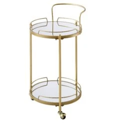 Berkeley Gold Effect Drink Trolley 15 Berkeley Gold Effect Drink Trolley -Daals Store TRLY 357 GOLD WB3