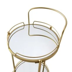 Berkeley Gold Effect Drink Trolley 16 Berkeley Gold Effect Drink Trolley -Daals Store TRLY 357 GOLD detail1