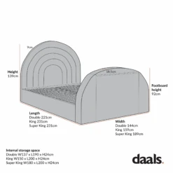 Archer Moss Green Velvet Ottoman TV Bed 15 Archer Moss Green Velvet Ottoman TV Bed -Daals Store XDC 029 CHART