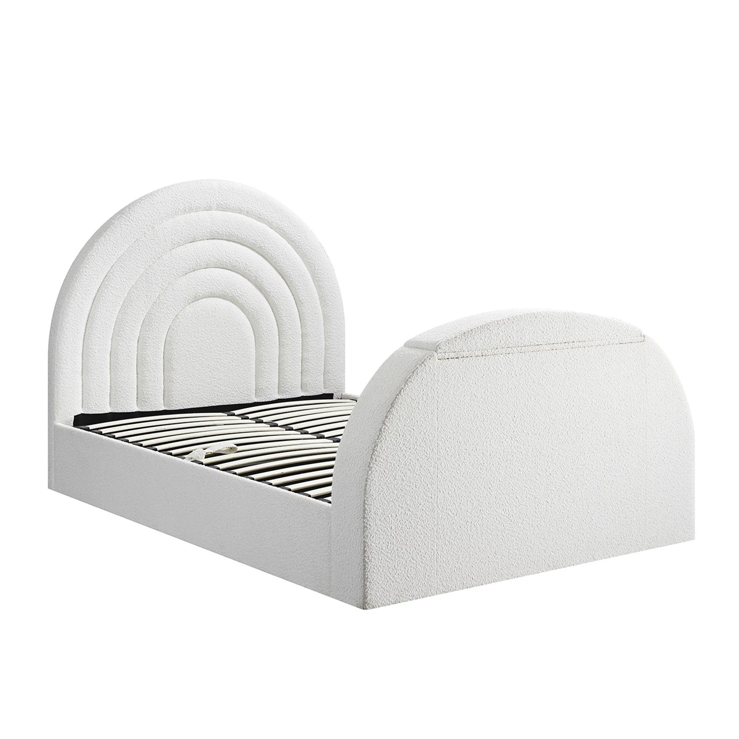 Archer White Boucle Ottoman TV Bed 12 Archer White Boucle Ottoman TV Bed - Image 12