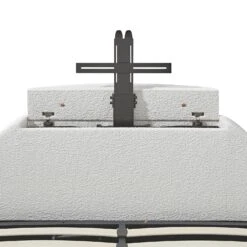 Archer White Boucle Ottoman TV Bed 39 Archer White Boucle Ottoman TV Bed -Daals Store XDC 029 ECRUBOUCLE detail2