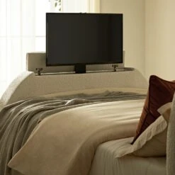 Archer White Boucle Ottoman TV Bed 27 Archer White Boucle Ottoman TV Bed -Daals Store XDC 029 ECRUBOUCLE scene7