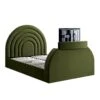 Archer Moss Green Velvet Ottoman TV Bed