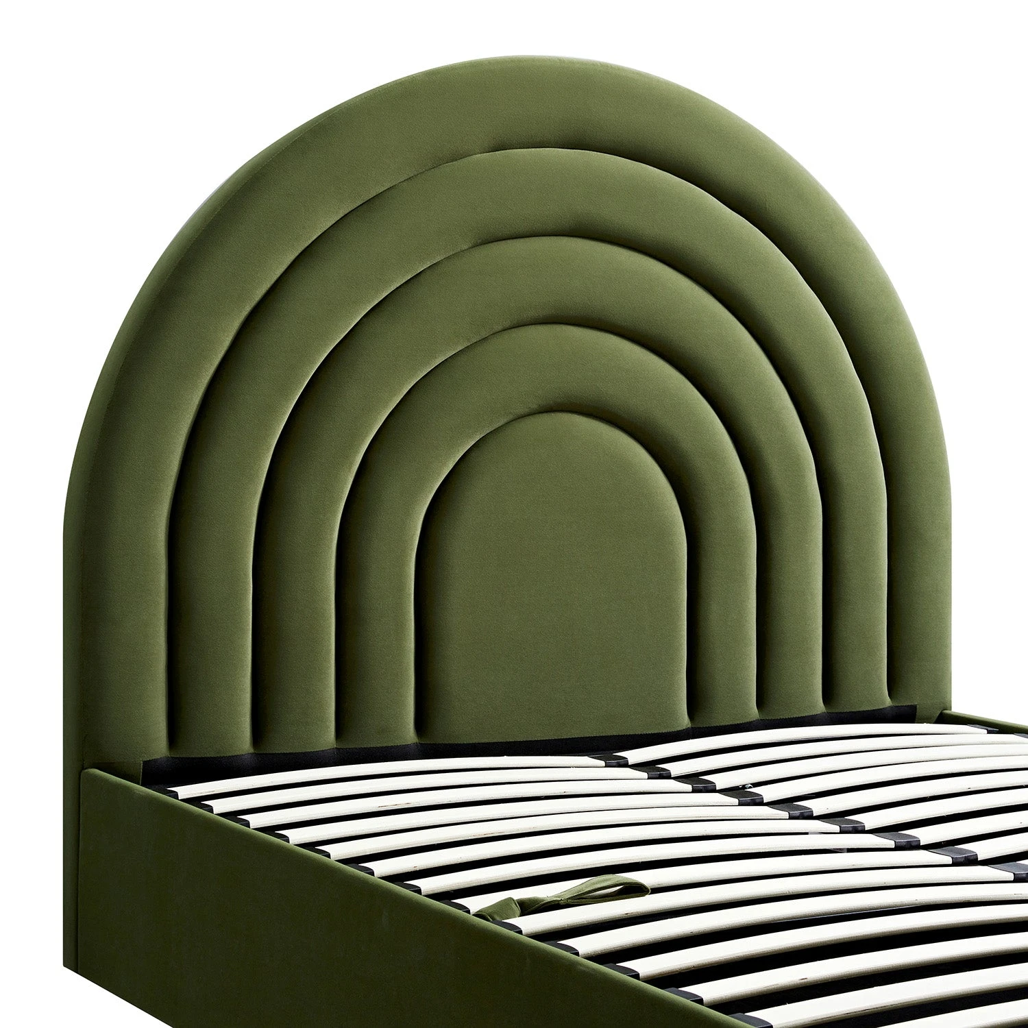 Archer Moss Green Velvet Ottoman TV Bed 9 Archer Moss Green Velvet Ottoman TV Bed - Image 9