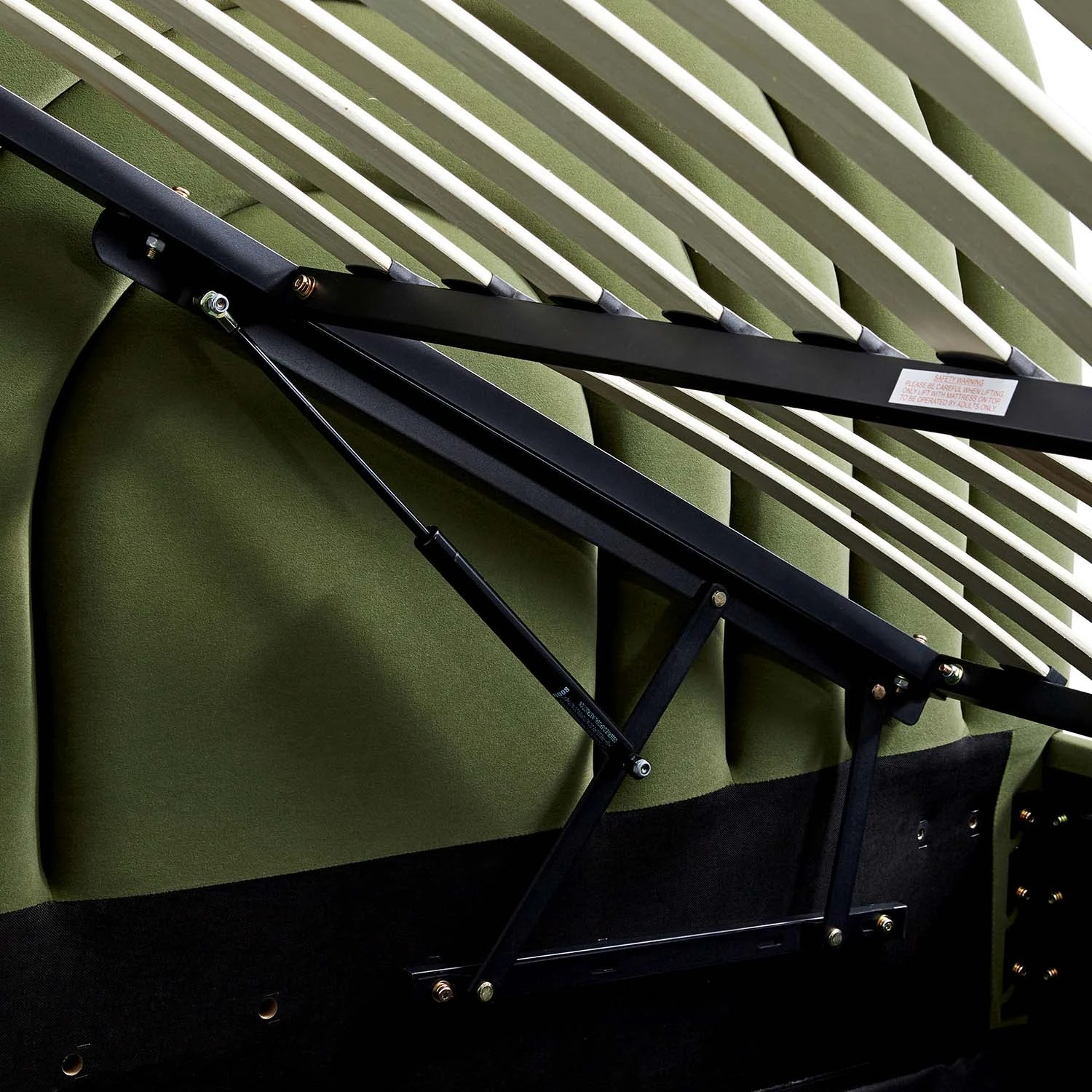 Archer Moss Green Velvet Ottoman TV Bed 13 Archer Moss Green Velvet Ottoman TV Bed - Image 13