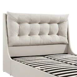 Hadley Champagne Velvet Ottoman TV Bed -Daals Store XDC 030 CHAMPVEL detail1